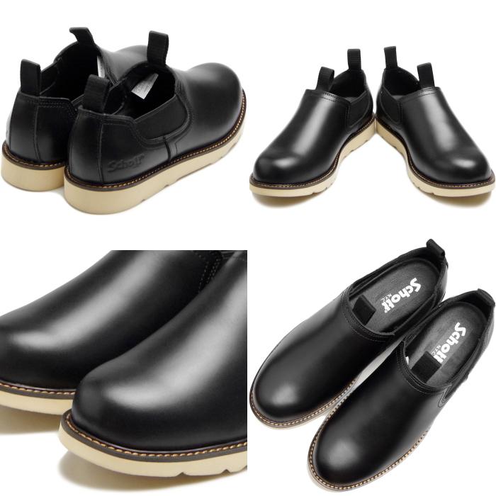 Schott TWIN GORE LOW ショット サイドゴアブーツ S23003 ブラック
