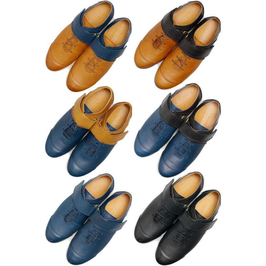 SOJI OBI ソジ オビ VELCRO TYPE ベルクロ レザー メンズ スニーカー