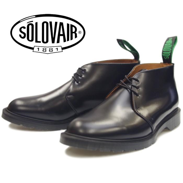 ソロヴェアー SOLOVAIR 3-103 3 EYE CHUKKA BOOT ブラック チャッカ