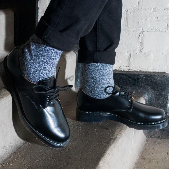 ソロヴェアー ギブソンシューズ SOLOVAIR GIBSON SHOES 3 EYE BLACK HI