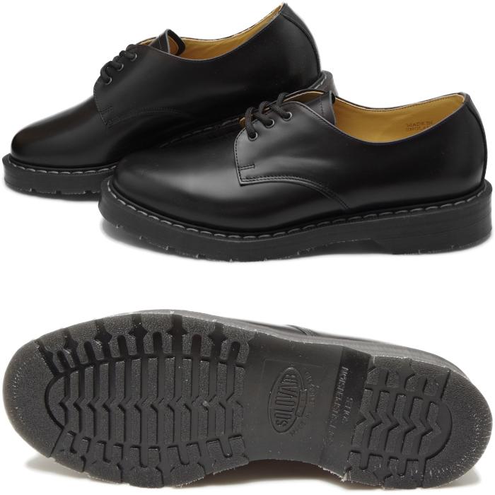 ソロヴェアー ギブソンシューズ SOLOVAIR GIBSON SHOES 3 EYE BLACK HI