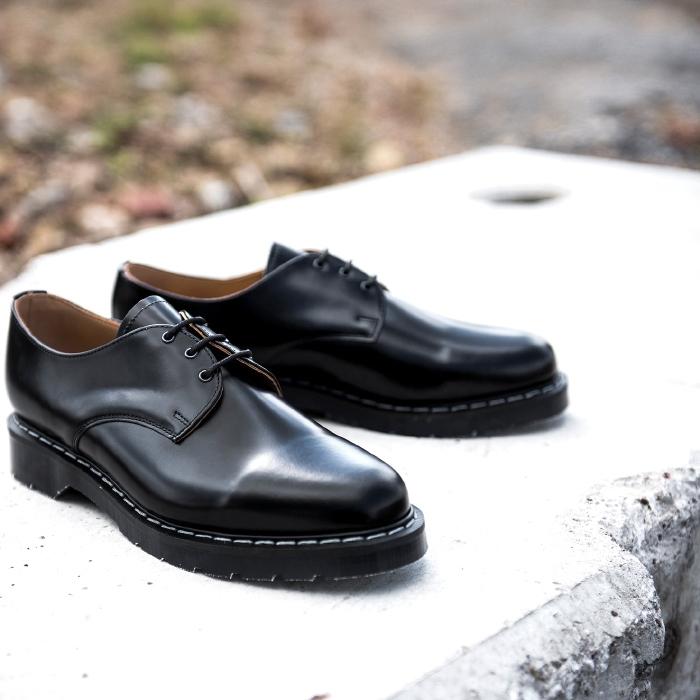 ソロヴェアー ギブソンシューズ SOLOVAIR GIBSON SHOES 3 EYE BLACK HI