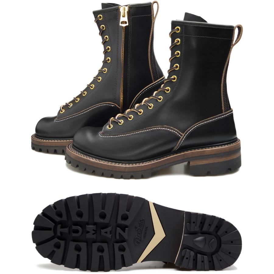 SPPN BOOTS スッピン SP-08L ブラック 8-INCH LACE TO TOE 8