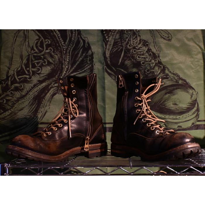SPPN BOOTS スッピン SP-08L ブラック 8-INCH LACE TO TOE 8