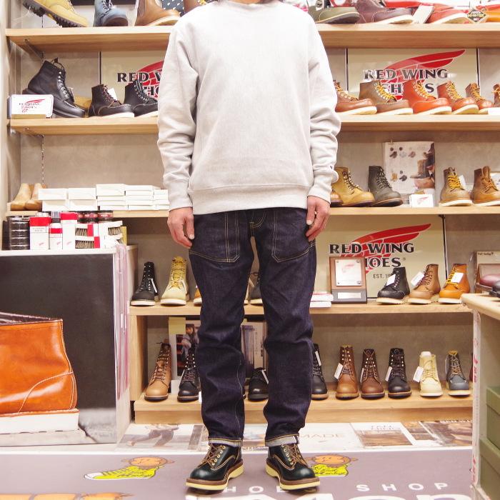 スッピン SPPN BOOTS SP-08LC ブラック 8-INCH LACE TO TOE BOOTS Vibram #2060 8インチ レーストゥトゥブーツ 茶芯 ワークブーツ 本革 メンズの画像