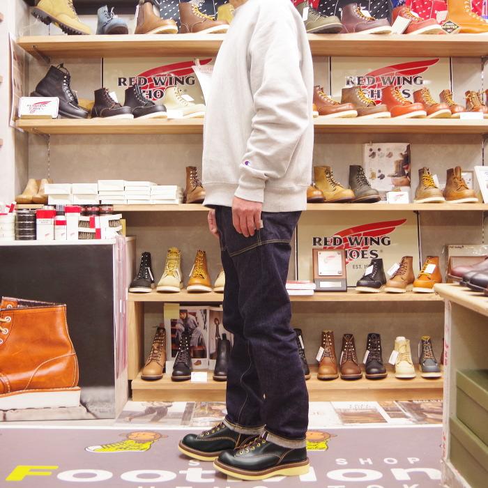 スッピン SPPN BOOTS SP-08LC ブラック 8-INCH LACE TO TOE BOOTS Vibram #2060 8インチ レーストゥトゥブーツ 茶芯 ワークブーツ 本革 メンズの画像