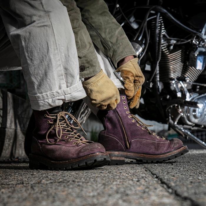 SPPN BOOTS スッピン SP-09E パープルスエード 9-INCH ENGINEER 9