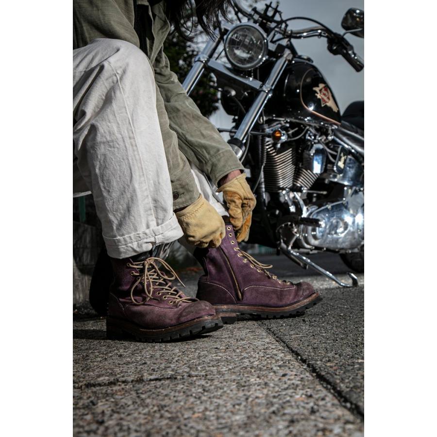 SPPN BOOTS スッピン SP-09E パープルスエード 9-INCH ENGINEER 9
