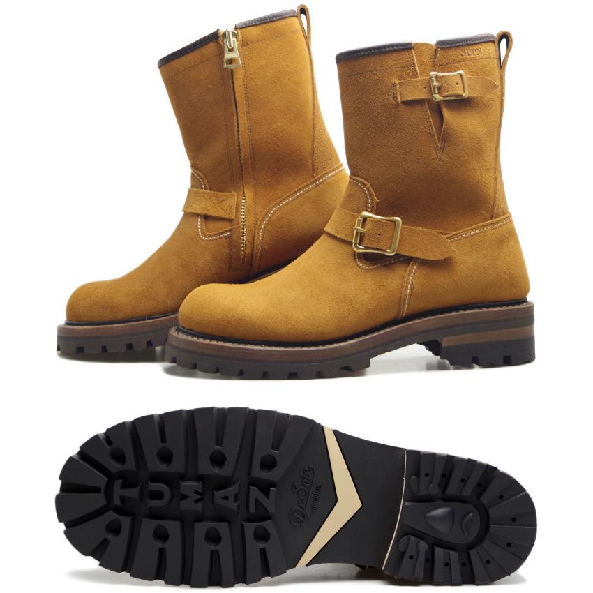 SPPN BOOTS スッピン SP-09E タバコスエード 9-INCH ENGINEER 9インチ