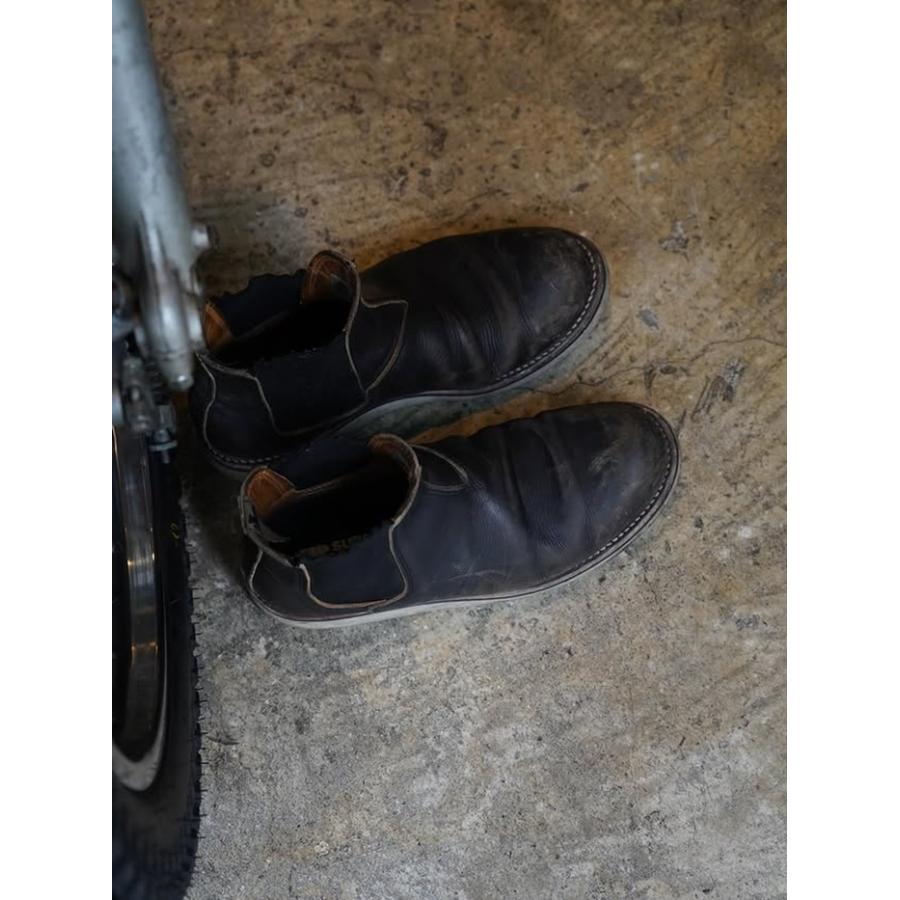 シュアブーツ ウィルソン SURE BOOTS WILSON SBA04 OIL TEACORE BLK/COW SIDEGORE BOOTS サイドゴアブーツ 茶芯 ワークブーツ 本革 メンズ チェルシーブーツの画像