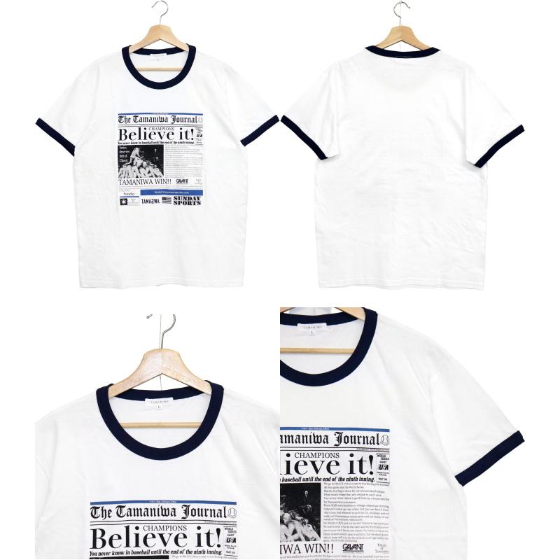 タマニワ 野球 TAMANIWA × SUNDAY SPORTS TS-7 TAMA NEWS PAPER RINGER