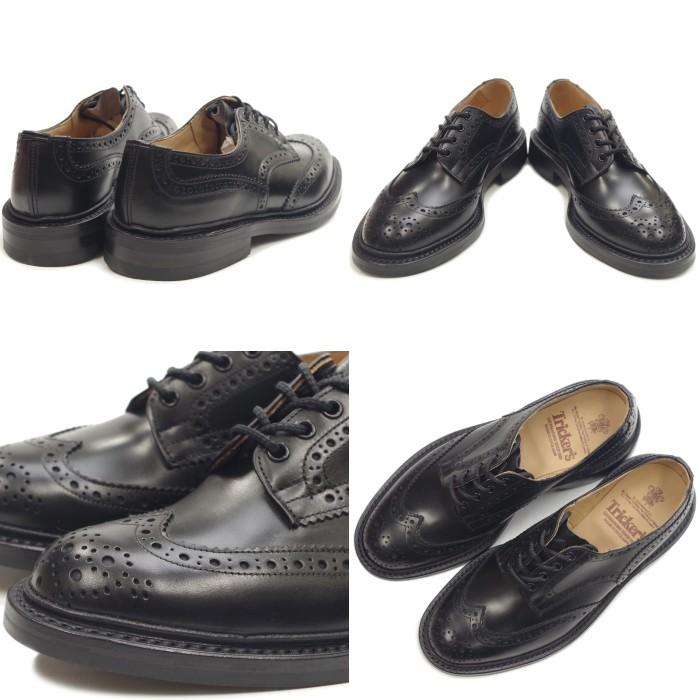 正規品 トリッカーズ バートン Tricker's BOURTON 5633 ブラック ウィングチップシューズ カントリーシューズ ダイナイトソール｜footmonkey｜03