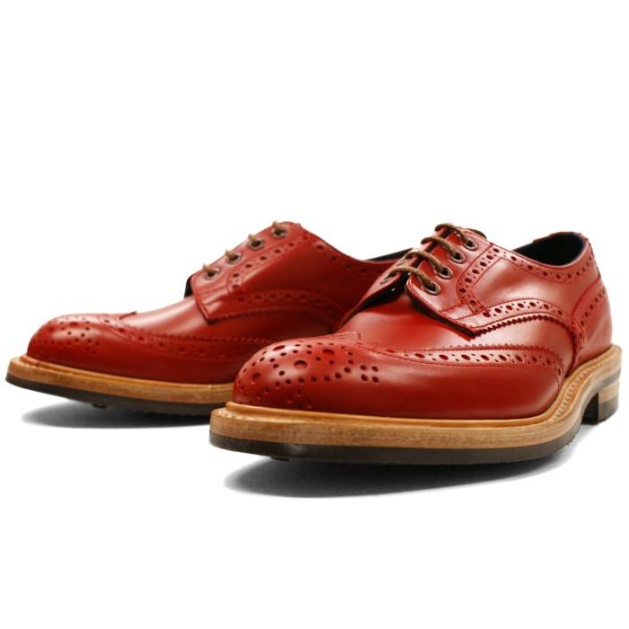 Tricker's トリッカーズ ウィングチップ レザーシューズ Tricker's（トリッカーズ） ○○正規品 Tricker's M7292 レッド