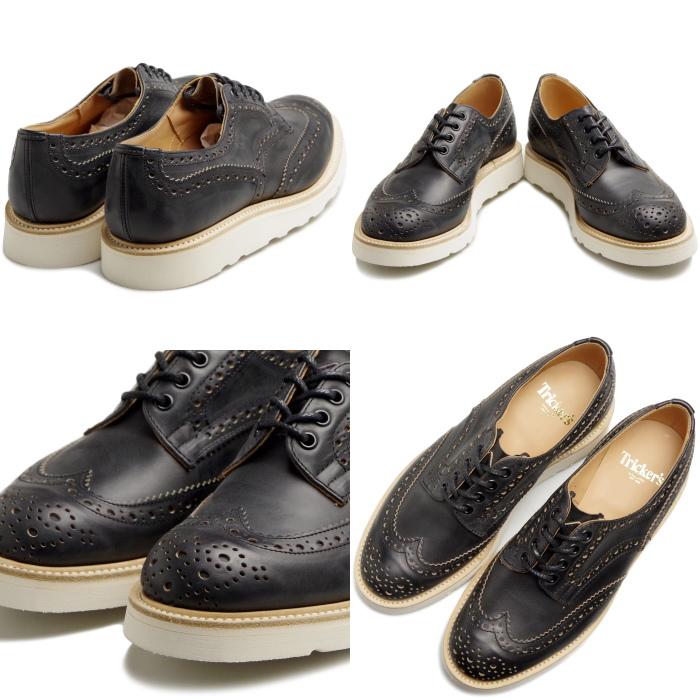 トリッカーズ ケスウィック Tricker's KESWICK M7302 ブラッククロムエクセル ウィングチップシューズ メンズ カントリーシューズ ビジネスシューズ 本革の画像