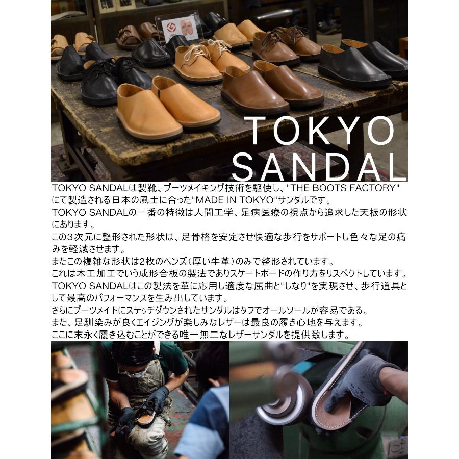トウキョウサンダル ダブルモンクサンダル TOKYO SANDAL DOUBLE MONK SANDAL by ローリングダブトリオ TS-C02 BLACK サンダル メンズ レザー 日本製 - 2