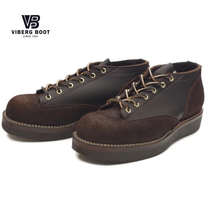 VIBERG BOOT ○○ヴァイバーグ LACE TO TOE OXFORD モカ