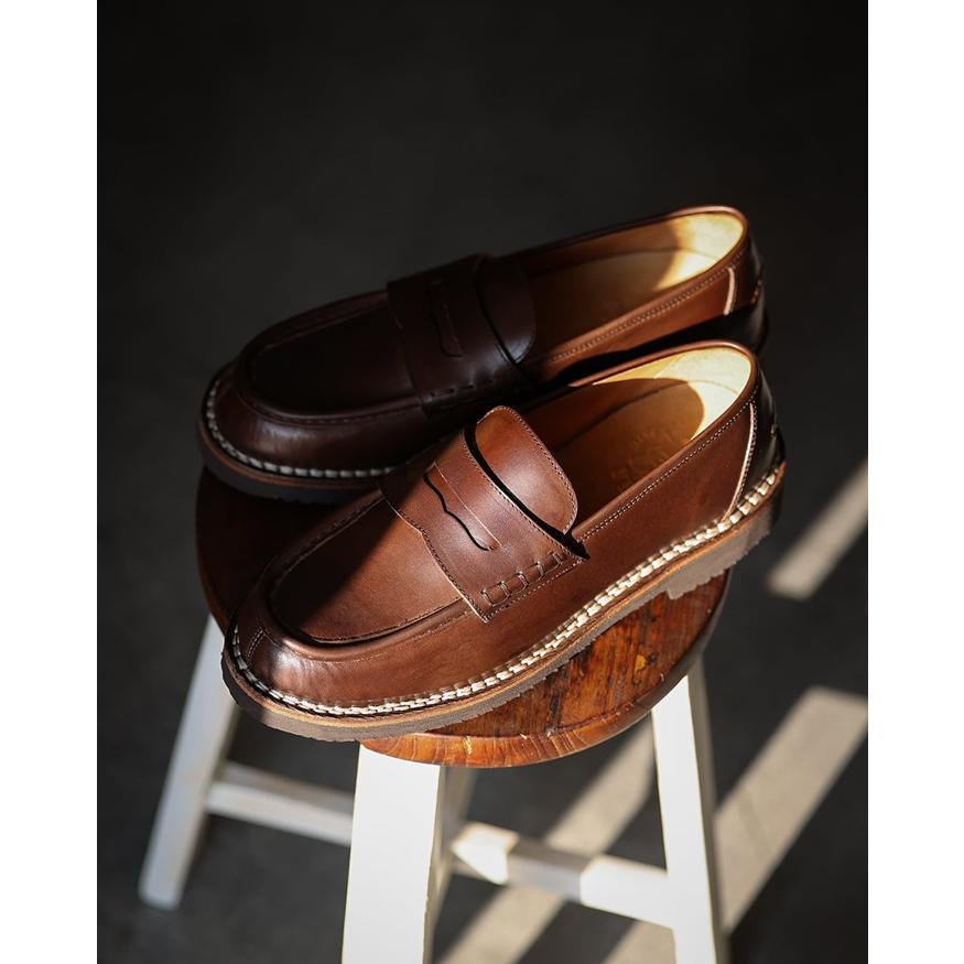 VERA MOUNTAINS 141 COIN LOAFER ヴェラマウンテンズ コインローファー ビジネスシューズ メンズ 本革 レザー ペニーローファー メンズシューズの画像