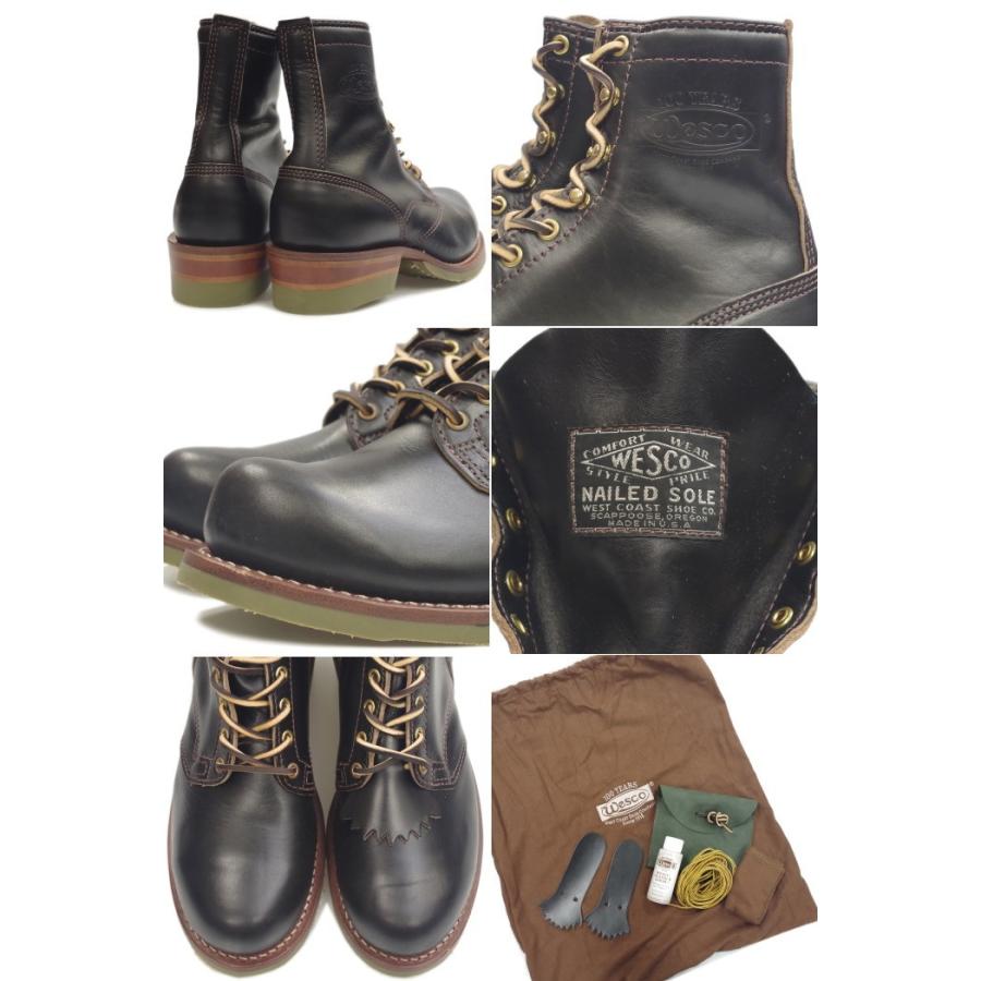 ウェスコ ホースハイド ジョブマスター WESCO HORSEHIDE JOBMASTER 38RT 100th Anniversary Model 100周年 8インチハイト ブラック ホーウィン アメリカ製｜footmonkey｜03