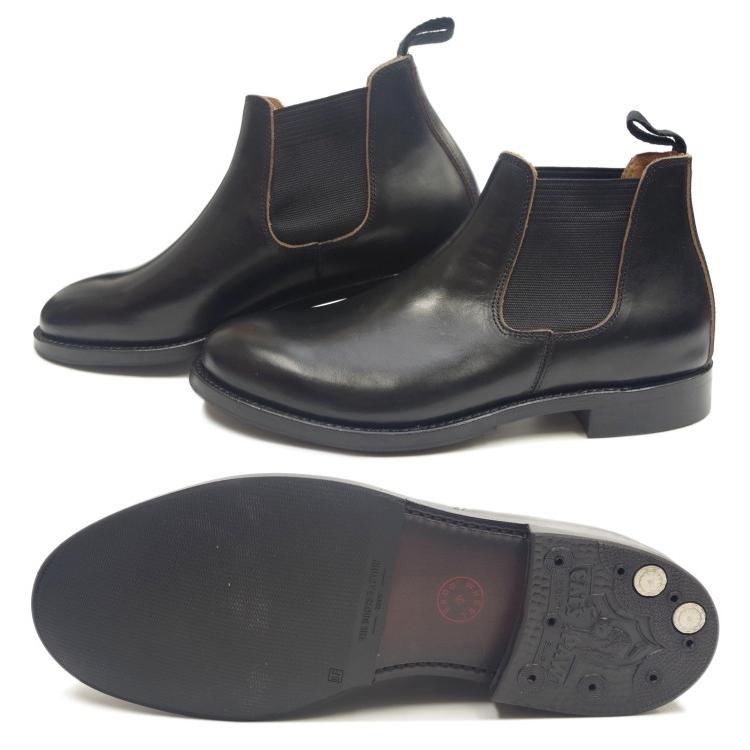 marelli サイドゴアジップブーティ【24.5】黒　高級革 ペッカリー革 marelli サイドゴアジップブーティ【24.5】黒 高級革 ペッカリー革