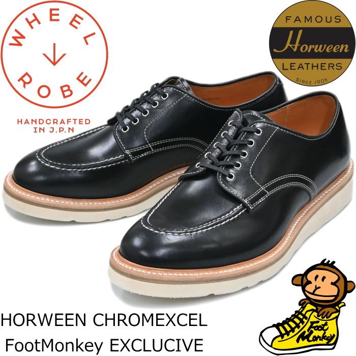 WHEEL ROBE HEAVY STITCHING MOC TOE ウィールローブ 15078F ブラック