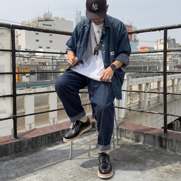 WHEEL ROBE HEAVY STITCHING MOC TOE ウィールローブ 15078F ブラック