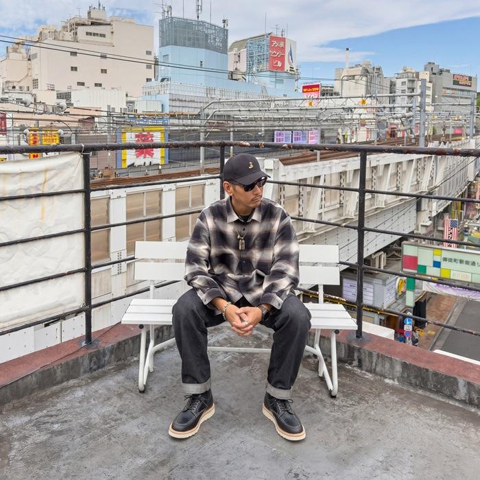 WHEEL ROBE HEAVY STITCHING MOC TOE ウィールローブ 15078F ブラック