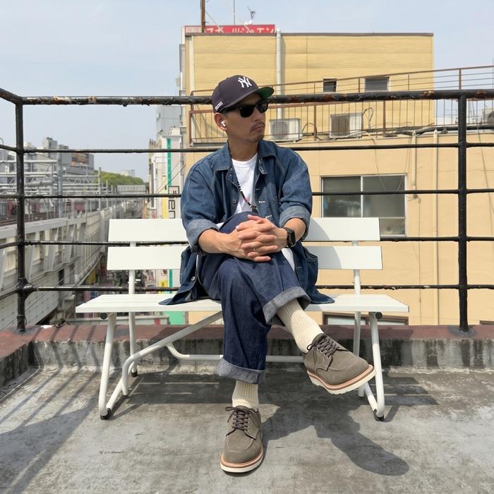 WHEEL ROBE HEAVY STITCHING MOC TOE ウィールローブ 15078F トープ