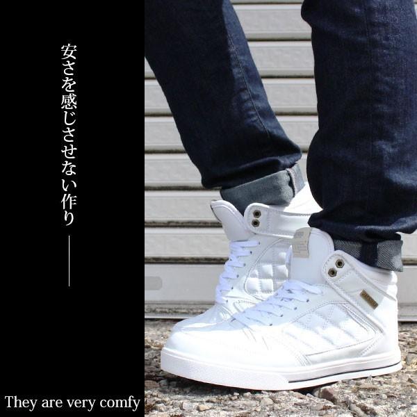 スニーカー メンズ ハイカット 白 黒 茶 靴 幅広 JAYKICKS JK4134