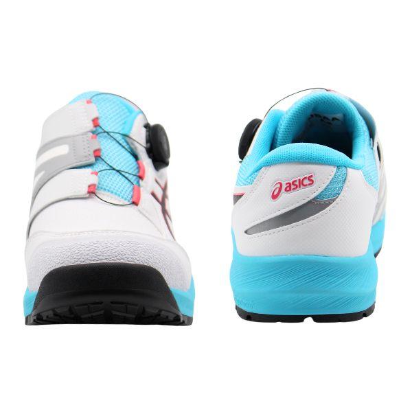 【新品未使用】asicsアシックス ウィンジョブ ローカット 安全靴 白水色 ASICS アシックス 安全靴 作業靴 メンズ スニーカー ローカット