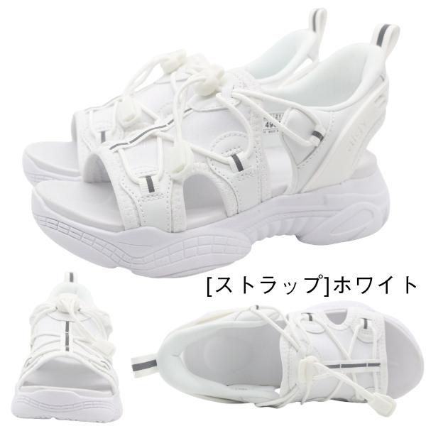 サンダル キッズ 子供靴 ハンズフリー 黒 ブラック 白 ホワイト 軽量 軽い 女の子 厚底 ベルト ストラップ クッション かわいい おしゃれ ALGY 4900 4901 | algy | 16