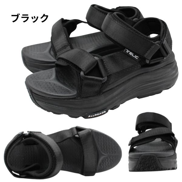 TELIC Recovery Footwear ブラックサンダル TELIC（テリック） サンダル メンズ 靴 スポーツサンダル リカバリー