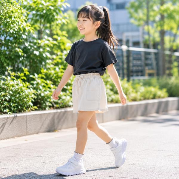 スニーカー キッズ ジュニア 子供 スリッポン 男の子 女の子 靴 黒 ブラック 白 ホワイト 青色 ブルー 水色 防水 雨 ハンズフリー FKR-1534 サッとインシューズ | ブランド登録なし | 17