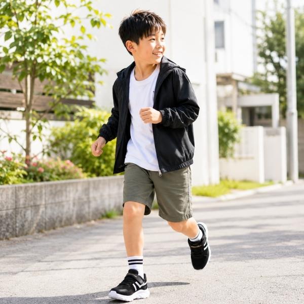 スニーカー キッズ ジュニア 子供 スリッポン 男の子 女の子 靴 黒 ブラック 白 ホワイト 青色 ブルー 水色 防水 雨 ハンズフリー FKR-1534 サッとインシューズ | ブランド登録なし | 11