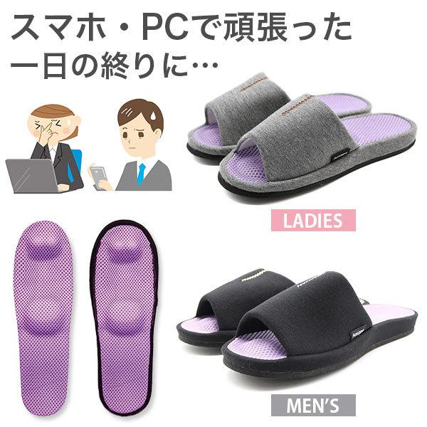 健康サンダル メンズ レディース 靴 健康スリッパ リラックス つぼ ツボ 足ツボ 室内 おしゃれ アイふみっぱ 平日3 5日以内に発送