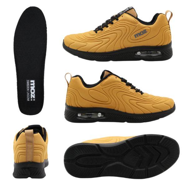 moz（モズ） スニーカー メンズ 靴 黒 ブラック ネイビー ゴールド