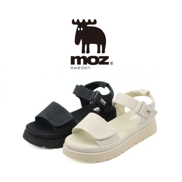 moz（モズ） サンダル レディース 靴 黒 ブラック ベージュ 軽量