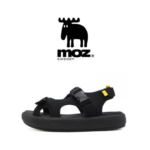 moz（モズ） サンダル メンズ スポーツサンダル 厚底 軽量 軽い 黒