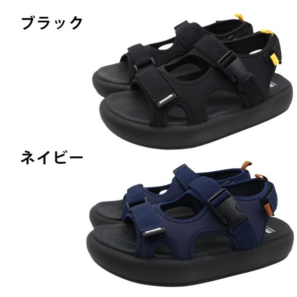 moz（モズ） サンダル メンズ スポーツサンダル 厚底 軽量 軽い 黒
