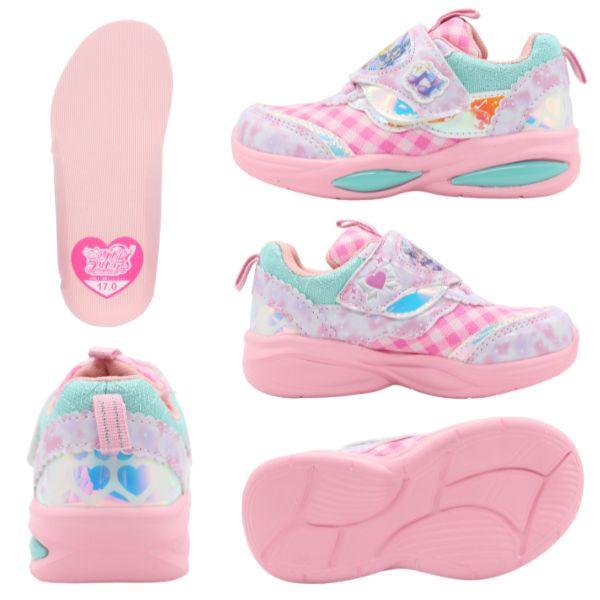 キミとアイドルプリキュア スニーカー キッズ 子供 靴 ピンク パープル