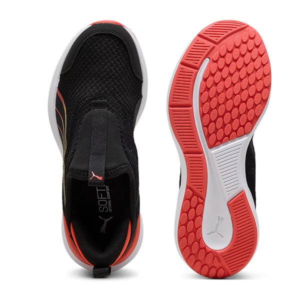 プーマ スリッポン キッズ 靴 スニーカー 黒 ブラック レッド ハンズフリー 軽量 軽い スポッと履ける イーズイン PUMA CRUISE PROFOAM EASE IN AC＋PS 310250 | PUMA | 08