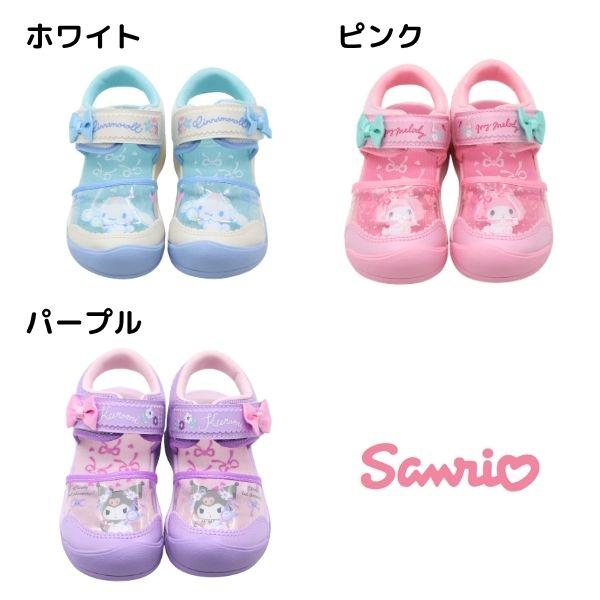 サンリオ サンダル キッズ 子供 ジュニア 女の子 靴 シナモロール マイメロディ クロミ 軽量 軽い つま先あり サンリオ Sanrio ムーンスター MOONSTAR | MoonStar | 08