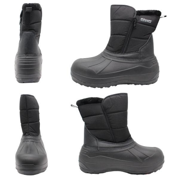 ミツウマ ブーツ メンズ 靴 スノーブーツ 黒 ブラック ブラウン 防水