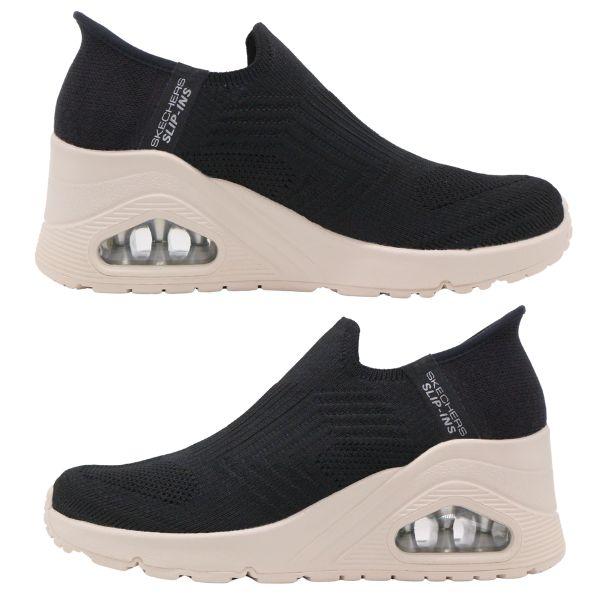 SKECHERS（スケッチャーズ） スニーカー レディース スリッポン 靴 黒