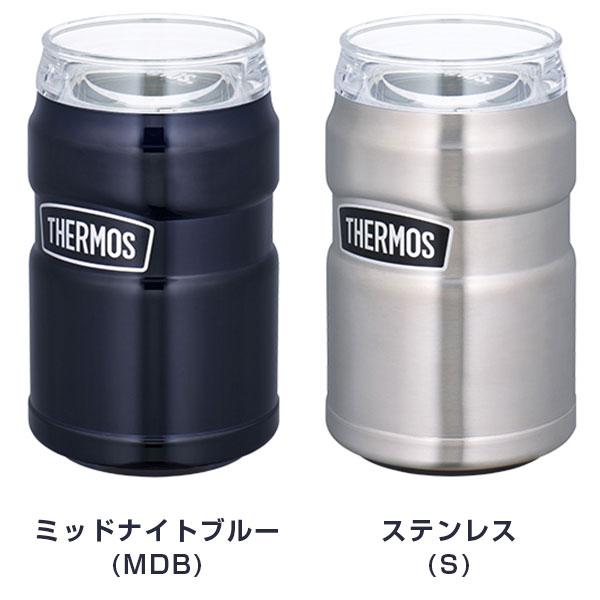 サーモス タンブラー THERMOS ROD-002 350ml缶用 保冷缶ホルダー ステンレス 保冷 保温 真空断熱構造 2wayタイプ｜footone｜05