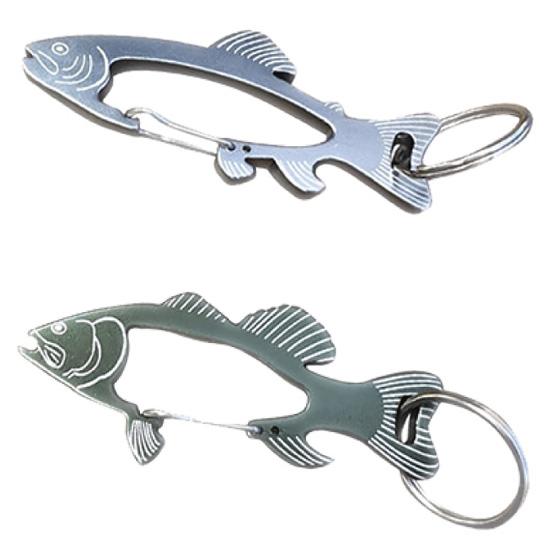 【クリックポスト】対応商品 BISON DESIGNS　バイソンデザインズ FISH CARABINER　(訳あり） | BISON DESIGNS