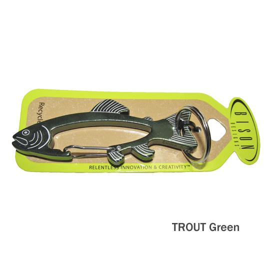 【クリックポスト】対応商品 BISON DESIGNS　バイソンデザインズ FISH CARABINER　(訳あり） | BISON DESIGNS | 09