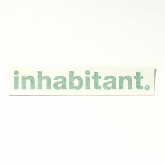 【クリックポスト】対応商品 inhabitant インハビタント ISM22AC03 Inhabitant logo sticker | inhabitant
