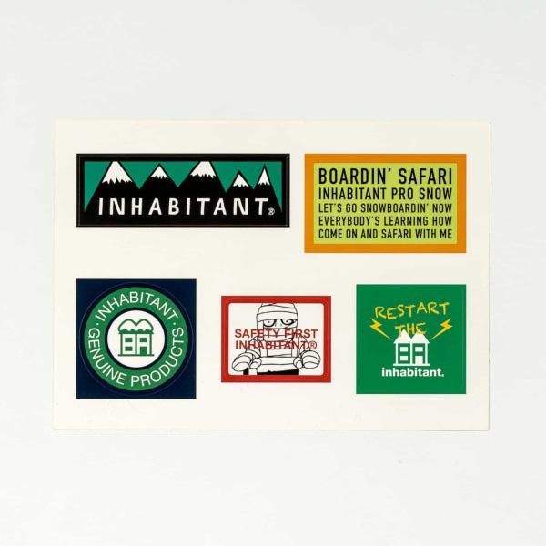 【クリックポスト】対応商品 inhabitant インハビタント ISM22AC05 Inhabitant Sticker Set | inhabitant