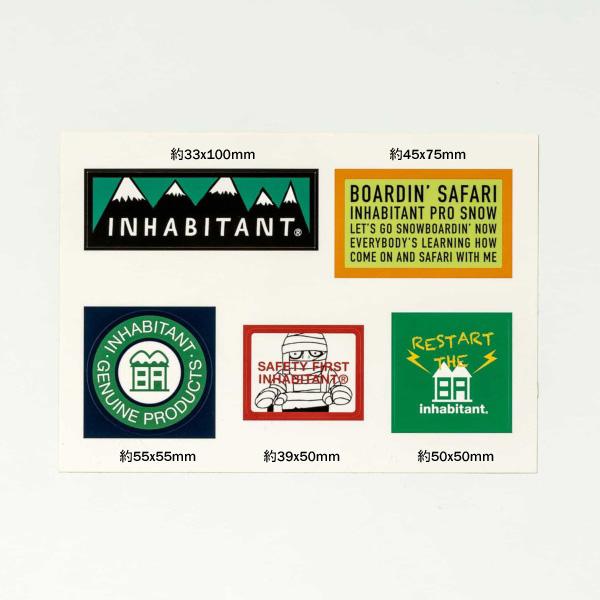 【クリックポスト】対応商品 inhabitant インハビタント ISM22AC05 Inhabitant Sticker Set | inhabitant | 02