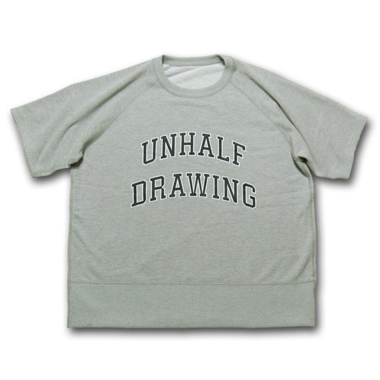 海千山千會 UNHALF DRAWING 【アンハーフ　ドローイング】 UNHALFDRAWING SWEAT HALF SLEEVE CALLEGE LOGO | バンザイペイント | 04